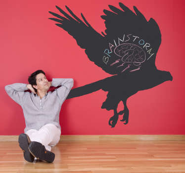 Autocolante de quadro-negro da silhueta de águia - TenStickers