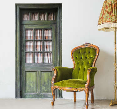 Wooden door Wall Mural sticker - TenStickers