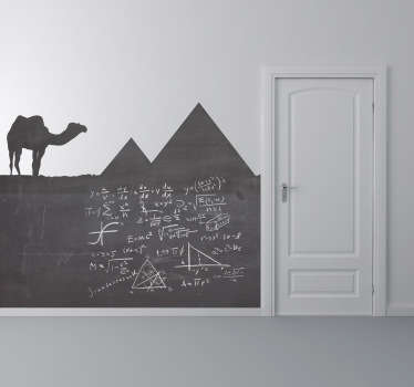 Adesivo murale lavagna silhouette Egitto - TenStickers