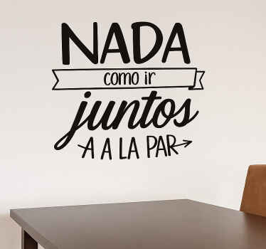 Vinilo pared al mismo nivel - TenVinilo