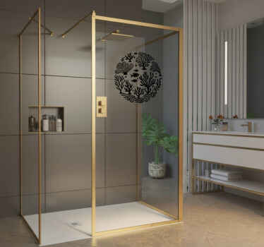 Window sticker modern coral decor - TenStickers