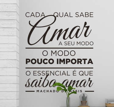 Autocolantes quarto de dormir frase de amor - TenStickers