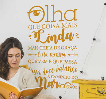 Autocolantes textos garota de ipanema - TenStickers