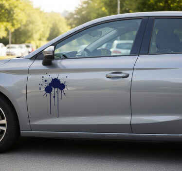 Autoaufkleber mit tropfendem farbspritzer - TenStickers