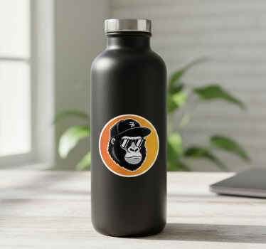 Adesivo murale rugby etichetta gorilla cool - TenStickers