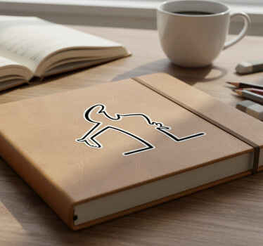 Adesivo murale rugby silhouette minimalista - TenStickers