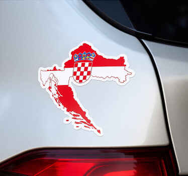 Naljepnice životinje hrvatska karta - TenStickers