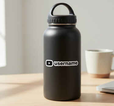 Adesivo murale rugby nome utente youtube personalizzato - TenStickers