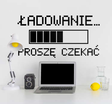 Naklejka na ścianę do sklepów Ładowanie - TenStickers
