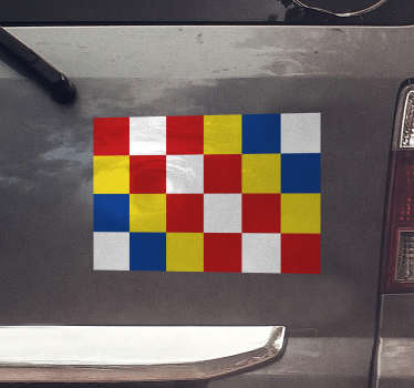 Autocollant voiture tuning avec le design du drapeau Anvers - TenStickers