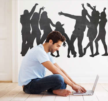 Party Crew Blackboard Sticker - TenStickers