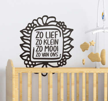 Muurstickers kinderkamer babykamer tekst - TenStickers