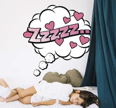 Vinilo infantil de sueño zzz en burbuja - TenVinilo