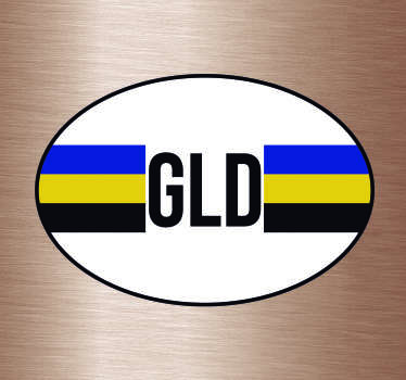 Auto stickers Vlag Gelderland - TenStickers