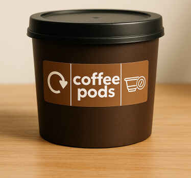 Vinilo bebida 4 símbolo de cápsulas de café - TenVinilo