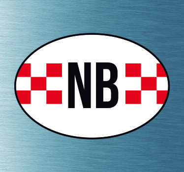 Auto stickers vlag Noord Brabant - TenStickers