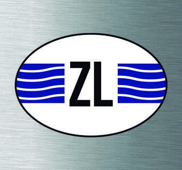 Auto stickers Vlag Zeeland - TenStickers