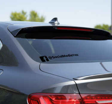 Wall mural sticker custom facebook username - TenStickers