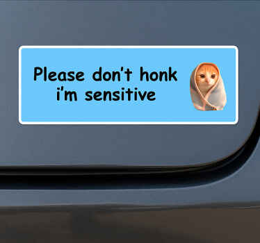 动物贴画请勿鸣喇叭 - TenStickers