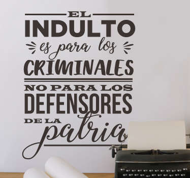 Vinilo pared Cita Miguel Hidalgo - TenVinilo