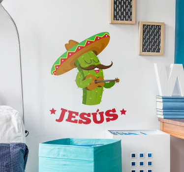 Vinilo pared Cactus infantil - TenVinilo