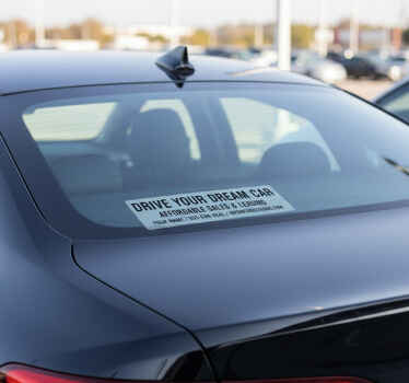 Adesivo per auto testo personalizzato per vendite - TenStickers