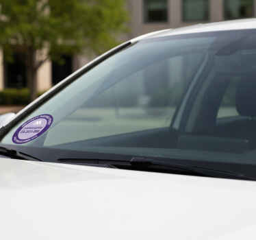 Autoaufkleber lila parkausweis - TenStickers