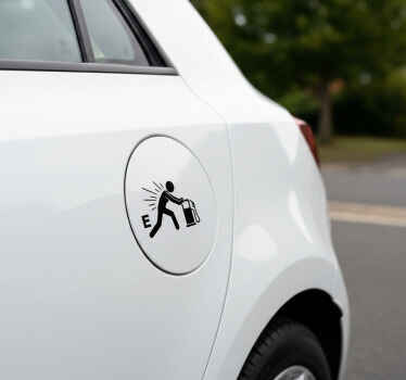 Adesivo per auto lotta per serbatoio carburante - TenStickers