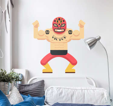 Vinilo infantil Lucha libre personalizable - TenVinilo