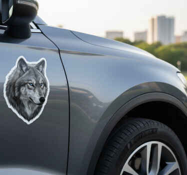 动物贴画野生蓝眼狼 - TenStickers