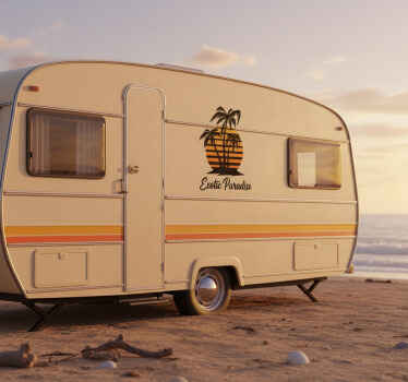 动物贴画异域天堂日落 - TenStickers