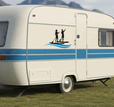 动物贴画活力双人皮划艇 - TenStickers