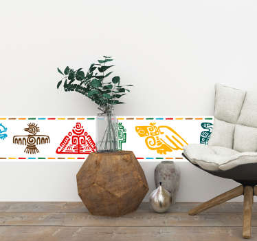 Vinilo pared Patrones mayas - TenVinilo