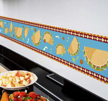 Sticker Maison Dessins de Tacos - TenStickers
