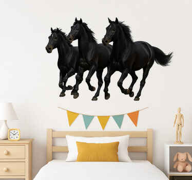 Autocolante de parede cavalos majestosos a galope - TenStickers