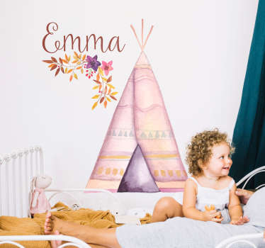 Vinilo infantil Tipi personalizable - TenVinilo