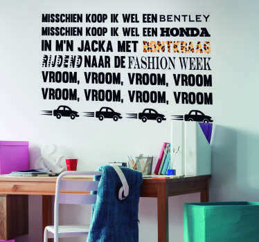 Muurstickers tienerkamer Zangeres Famke Louise - TenStickers