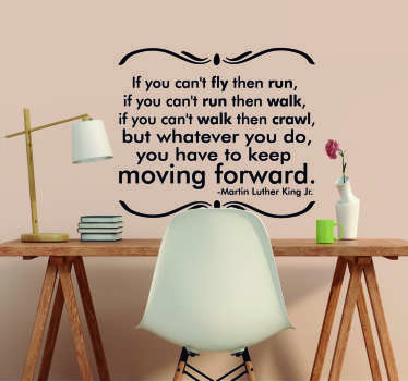 Martin Luther King Moving Forward Quote Sticker - TenStickers