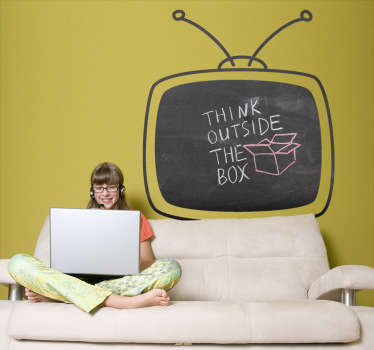 Naljepnica stare televizijske ploče - TenStickers