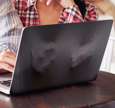 Nalepka na laptopa 3d twarze - TenStickers