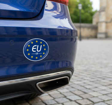 Car sticker for cross-border nationality id - TenStickers