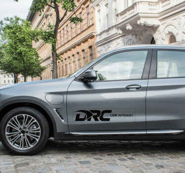 Pegatina coche vehículo oficial de negocios - TenVinilo