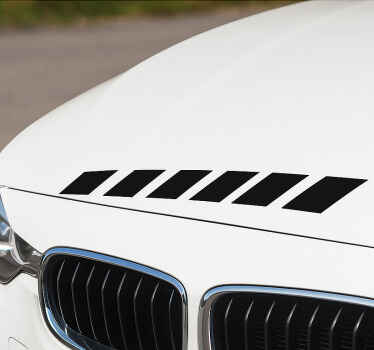 Pegatina coche líneas paralelas dash - TenVinilo