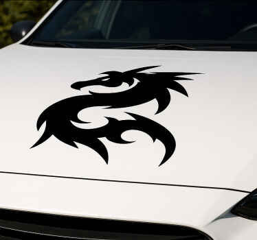 Pegatina coche diseño de dragón mítico fantástico - TenVinilo