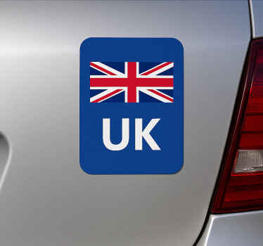 Car decal uk blue union jack flag sticker - TenStickers