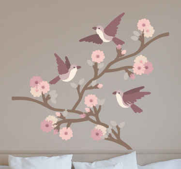 Sticker Oiseau Oiseaux Chambre - TenStickers