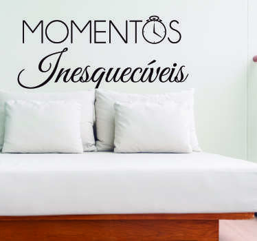 Autocolante texto Autocolante momentos - TenStickers