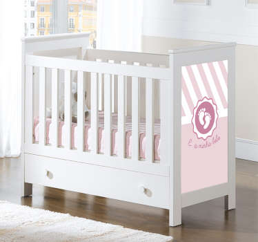 Autocolante com texto É  a minha bebe - TenStickers