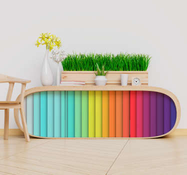 <b>autocolante</b> de mobília de linhas abstratas - TenStickers