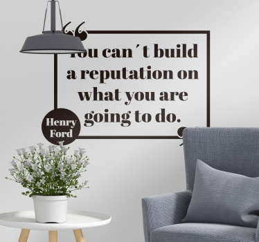 Henry Ford Reputation Living Room Wall Decor - TenStickers